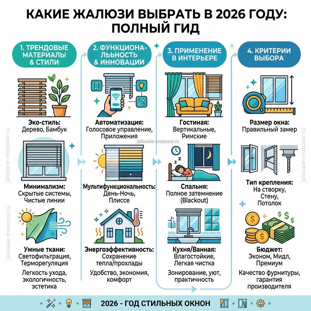 Какие жалюзи выбрать в 2026 году: полный гид