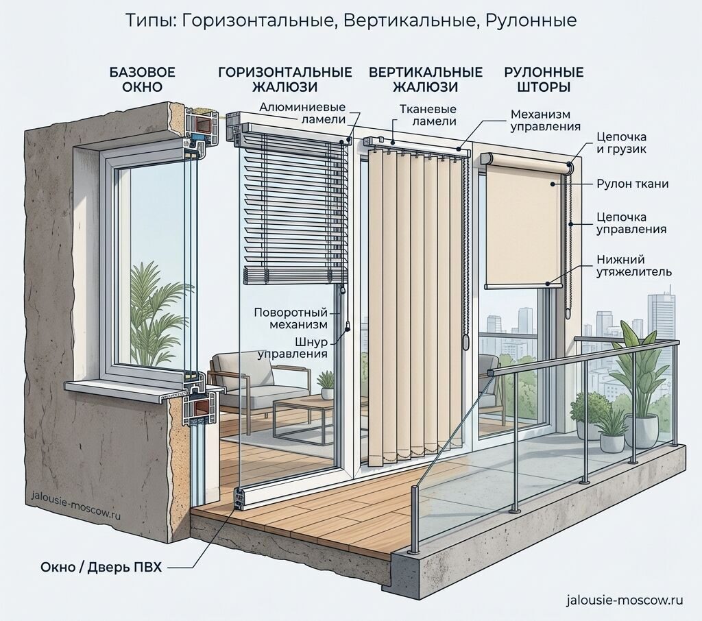 балконные жалюзи