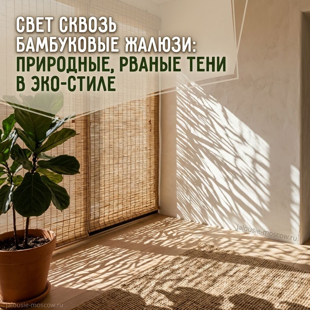 Свет сквозь бамбук: Естественные, «рваные» тени в стиле эко