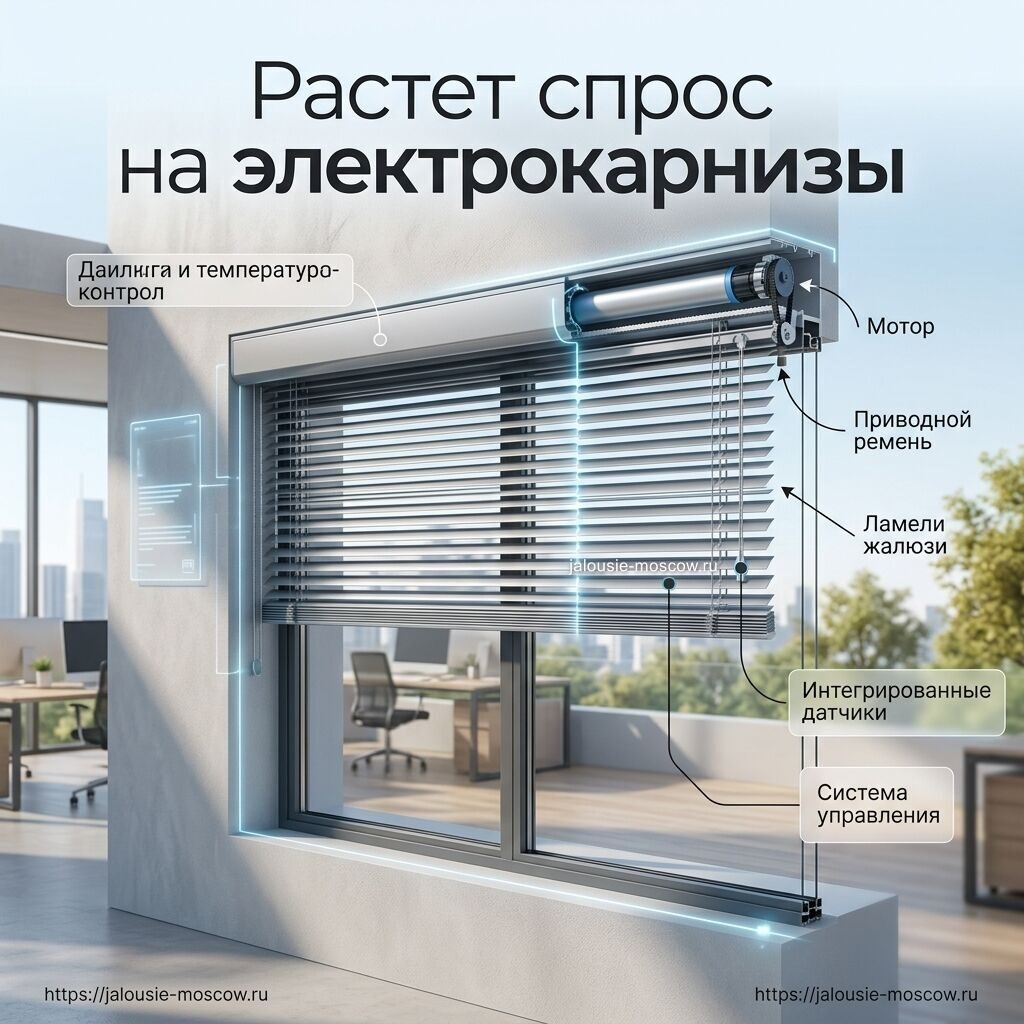 Электрокарнизы и моторизированные рулонные шторы