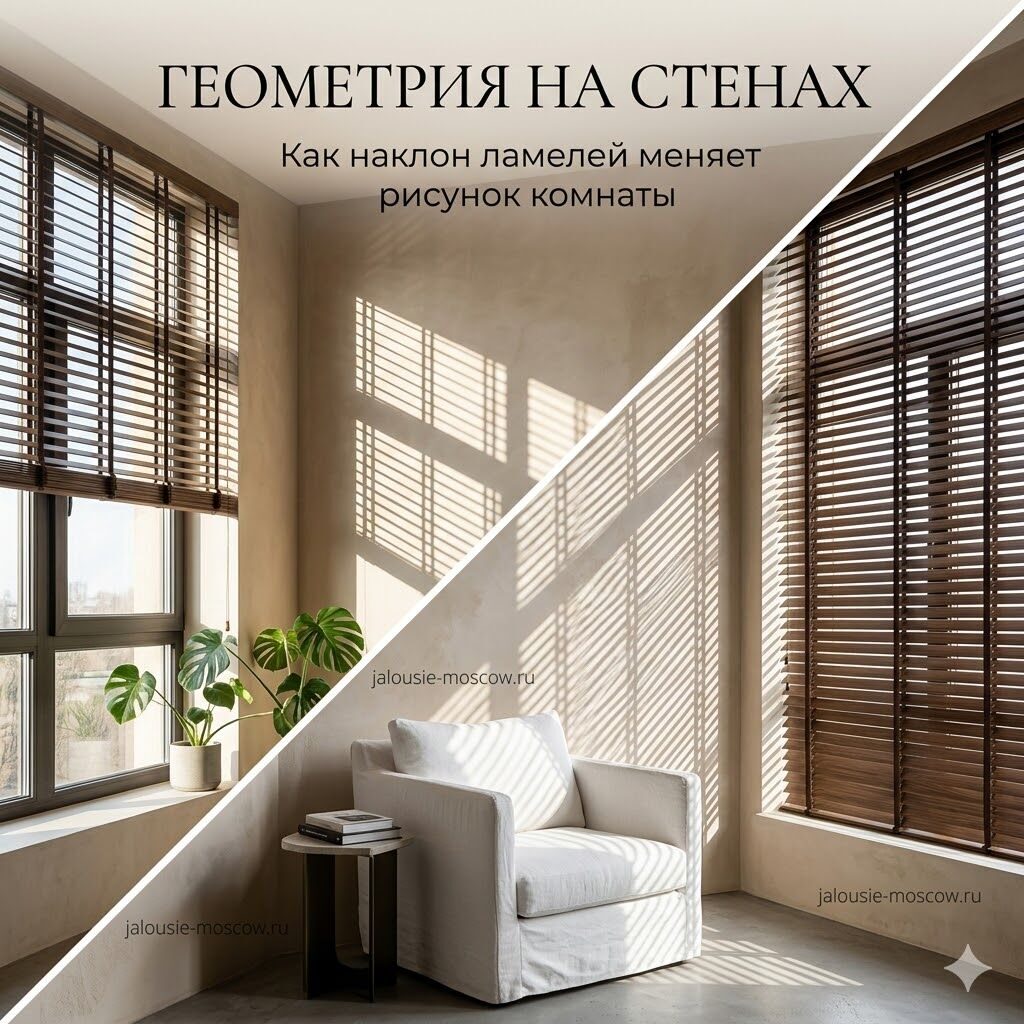 Геометрия на стенах: Как наклон ламелей меняет рисунок комнаты