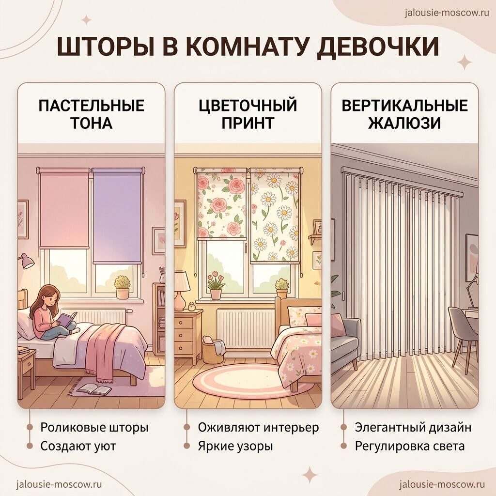 жалюзи в детскую комнату девочки