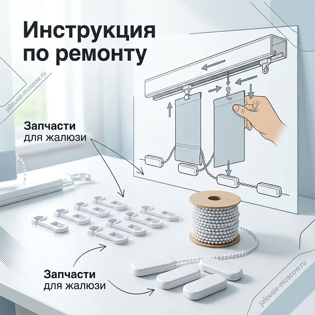 инструкция по ремонту жалюзи